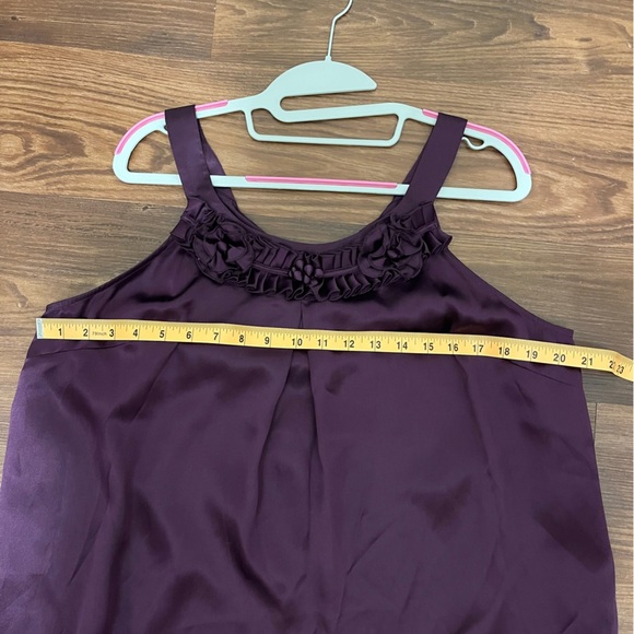 KENAR Silk Purple Blouse Size L - Picture 9 of 9
